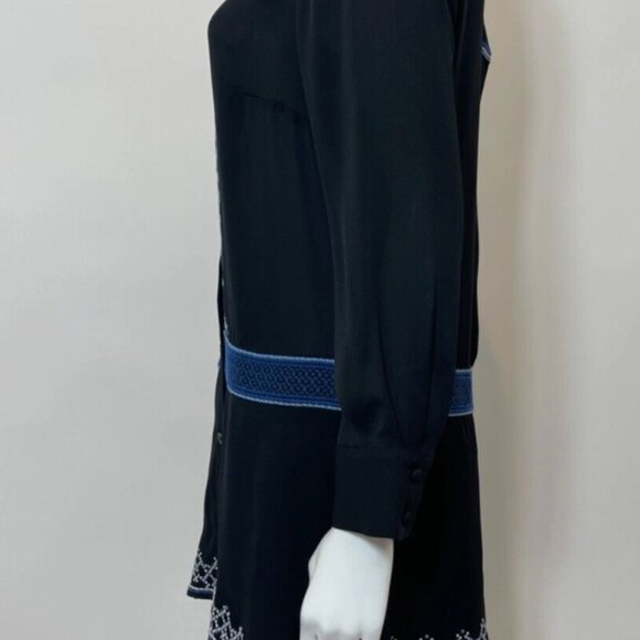 VERONICA BEARD Sloane Tiered Embroidered Dress White  Sz 0 - Picture 4 of 5